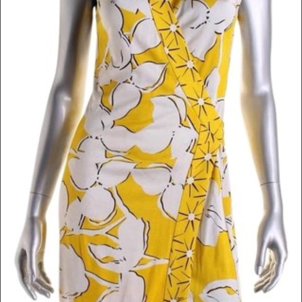 DVF Diane Von Furstenburg New Yahzi Silk Jersey Wrap Dress Size 6 - Picture 6 of 12